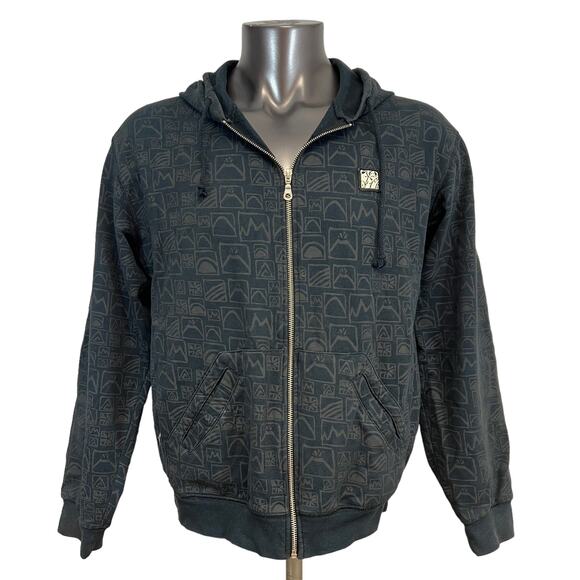 Juan Valdez Cafe Men's Women's Hoodie Zip Up Gray Black Size M - Picture 1 of 8